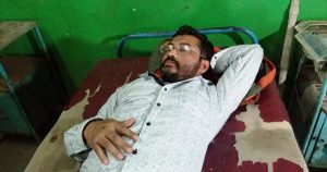 अस्पताल में भर्ती घायल बीएलआरओ